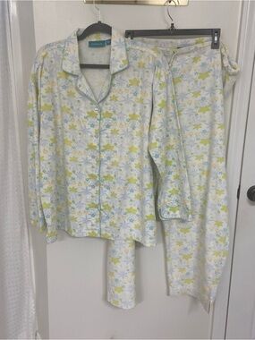 Needham Lane vintage 90’s Women’s Floral Pajama Set – Size XL cottagecore